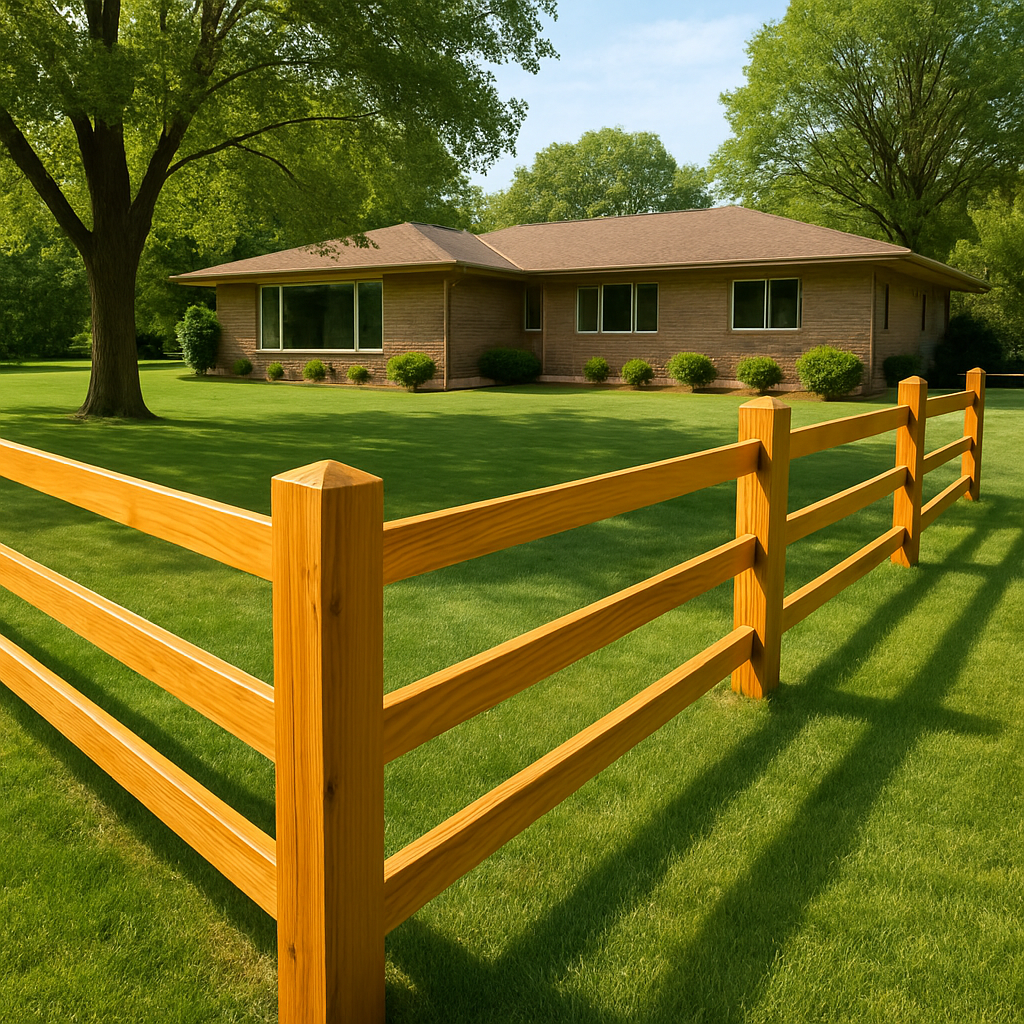Refinished fence posts and pickets