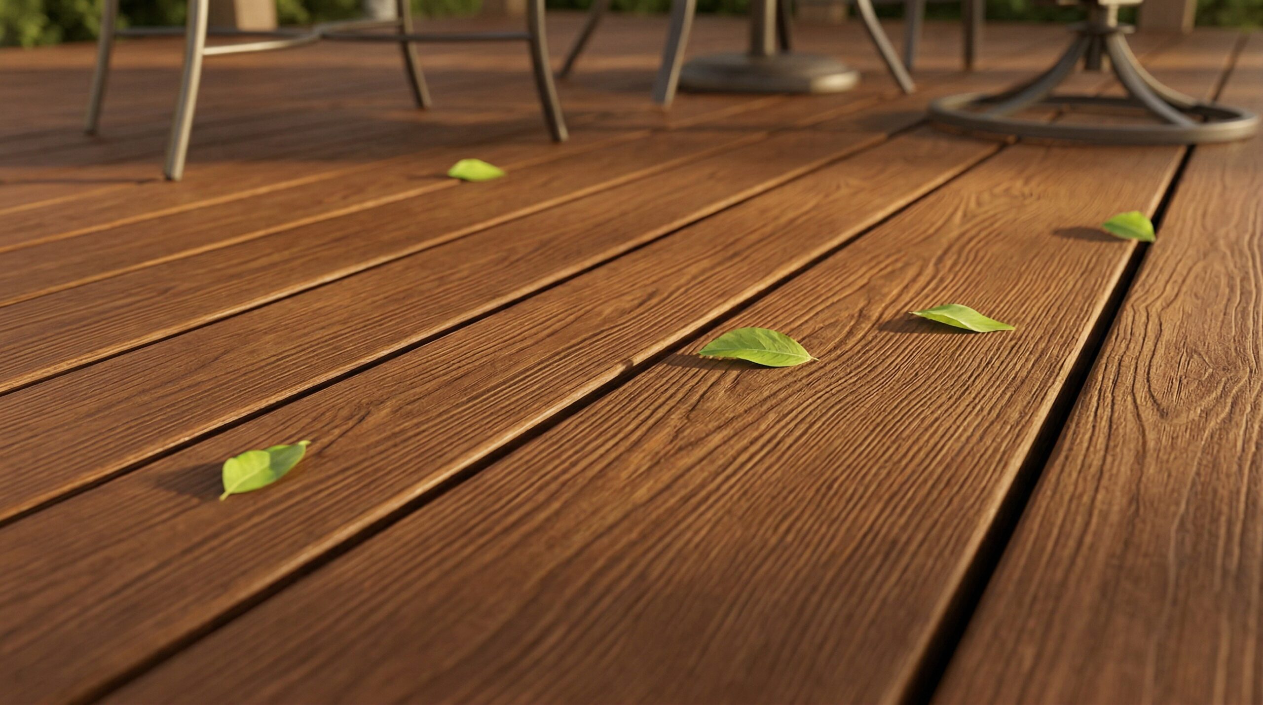 Professional deck staining results