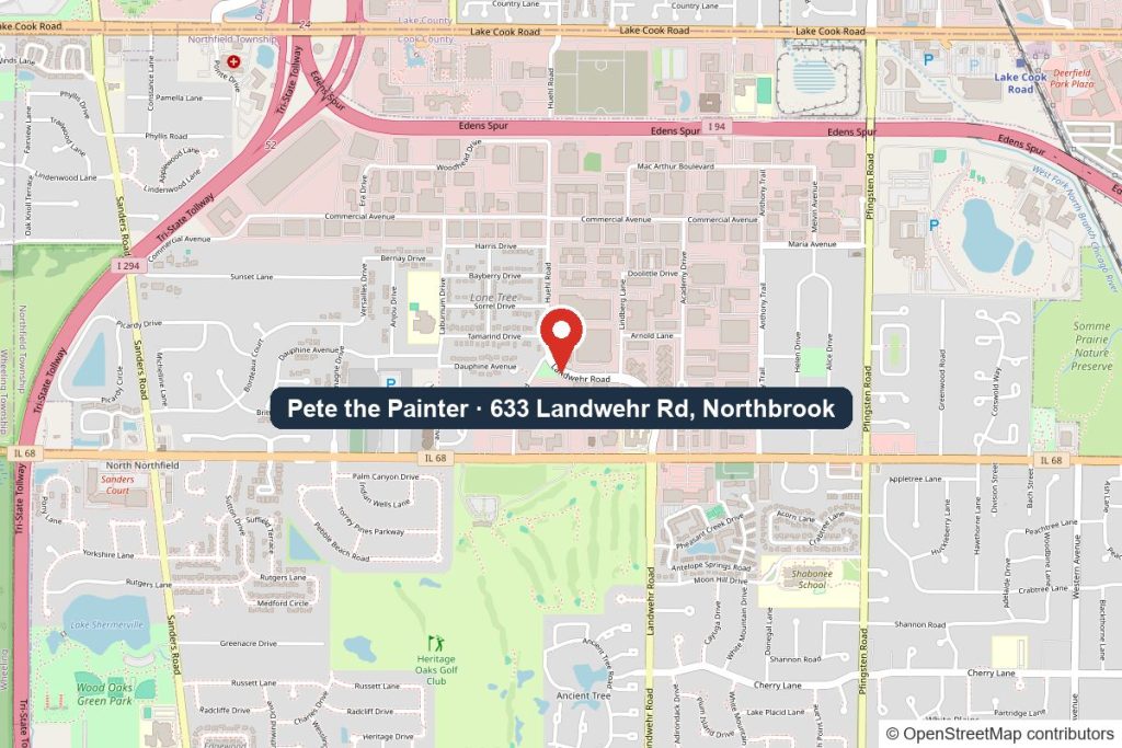 Map of Pete the Painter at 633 Landwehr Rd, Northbrook, IL