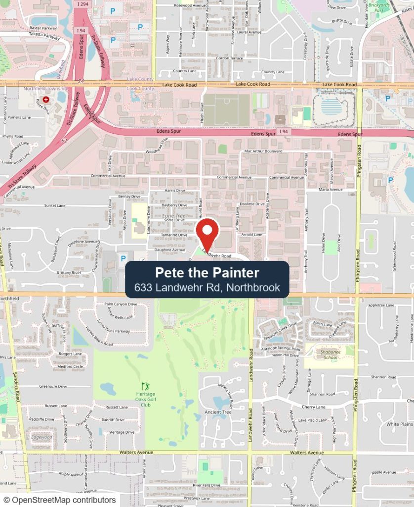 Map of Pete the Painter at 633 Landwehr Rd, Northbrook, IL